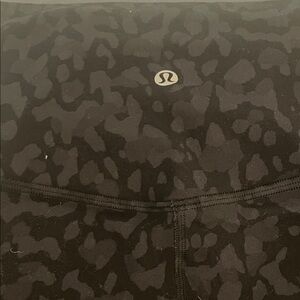 Lululemon Black Patterned Leggings